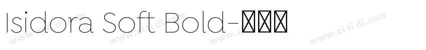 Isidora Soft Bold字体转换